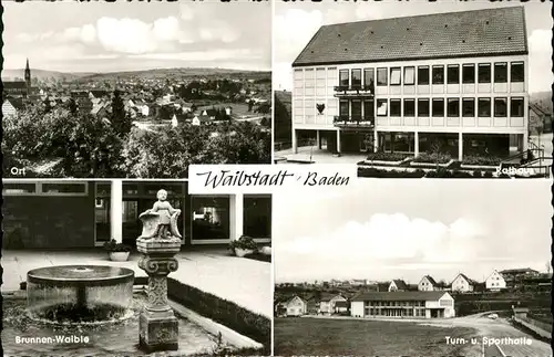 Waibstadt Kurt Ballweg Schreibwaren Brunne Waible Sporthalle Kat. Waibstadt