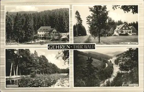 Gehren Thueringen Gasthaus Seerose Schabsemuehle Kat. Gehren Thueringen