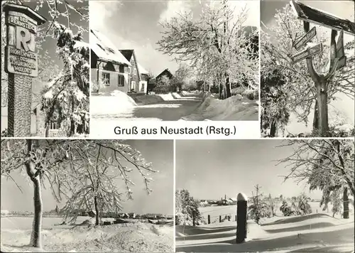 Neustadt Rennsteig Winterlandschaft Kat. Neustadt Rennsteig