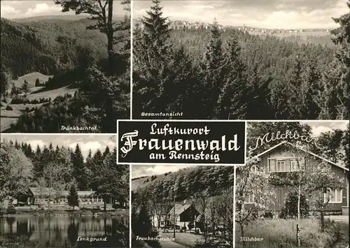 Frauenwald Thueringen Milchbar Lenkgrund Traenkbachmuehle Kat. Frauenwald