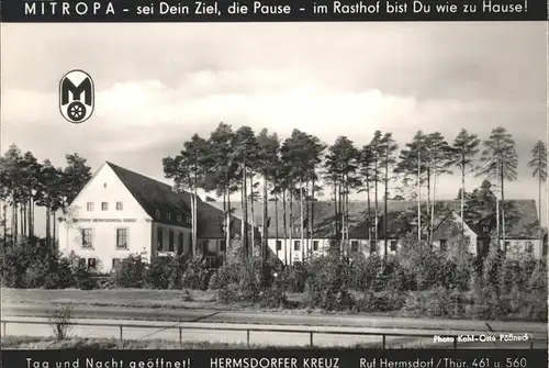 Hermsdorf Thueringen Rasthof Hermsdorfer Kreuz Kat. Hermsdorf Thueringen