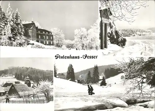 Vesser Rennsteig Stutenhaus Winter Kat. Schmiedefeld Rennsteig
