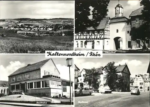 Kaltennordheim Schlosshof Apotheke Rathaus Kat. Kaltennordheim