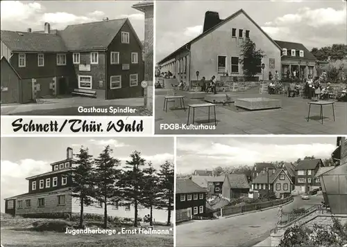 Schnett Gasthaus Spindler Kulturhaus Jugendherberge Ernst Thaelmann Kat. Masserberg