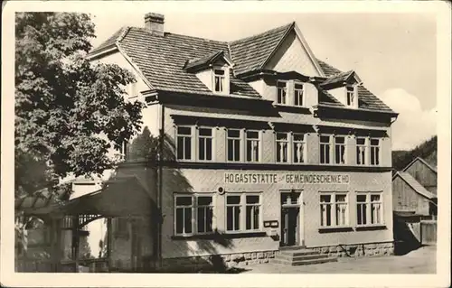 Luisenthal Gaststaette Gemeindeschenke Kat. Luisenthal Thueringen