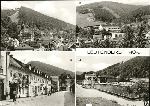 Leutenberg Thueringen Ernst Thaelmann Oberschule Hauptstrasse Freibad Kat. Leutenberg