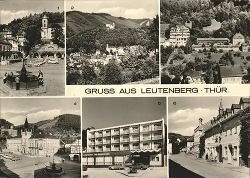 Leutenberg Thueringen Brunnen Erholungsheim Sormitzblick Rathaus Kat. Leutenberg