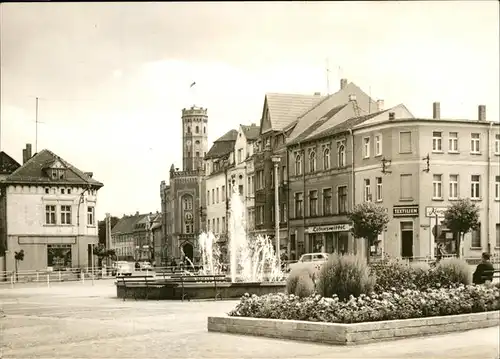 Meuselwitz Rathaus Brunnen Kat. Meuselwitz Thueringen