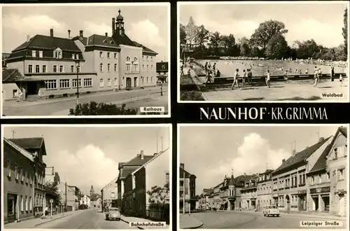 Naunhof Leipzig Rathaus Waldbad Bahnhofstrasse Leipziger Strasse / Naunhof Grimma /Leipzig LKR