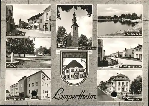 Lampertheim Bergstrasse Nibelungehngrund Krankenhaus Kaiserstrasse Amtsgericht Kat. Lampertheim