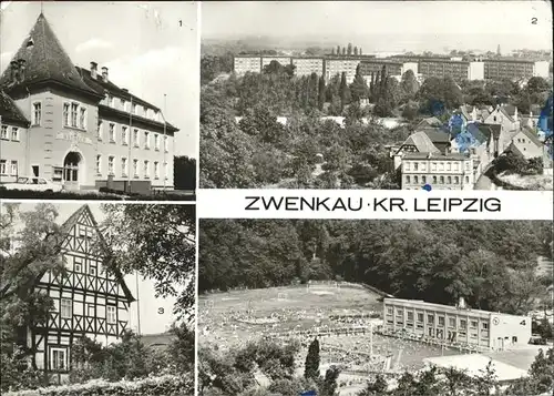 Zwenkau Rathaus Pulvermuehlenweg Sattelhof Waldbad Kat. Zwenkau