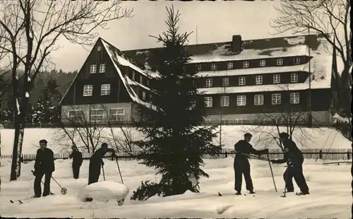 Rehefeld-Zaunhaus FDGB Erholungsheim Aufbau Ski Winter Kat. Altenberg