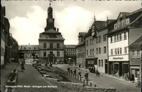 Koenigsee Thueringen Anlagen am Rathaus Kat. Koenigsee