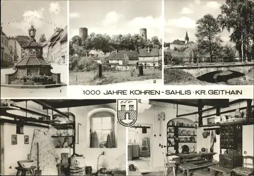Kohren-Sahlis 1000 Jahre Toepferbrunnen Museum Kat. Kohren-Sahlis