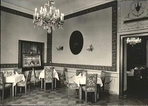 Rammenau Barockschloss Kornblumenzimmer Schlossrestaurant Kat. Rammenau