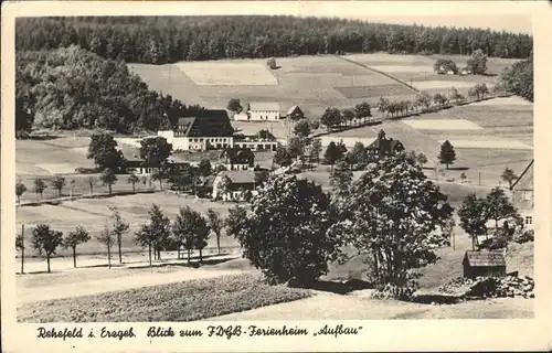 Rehefeld-Zaunhaus FDGB Ferienheim Aufbau Kat. Altenberg