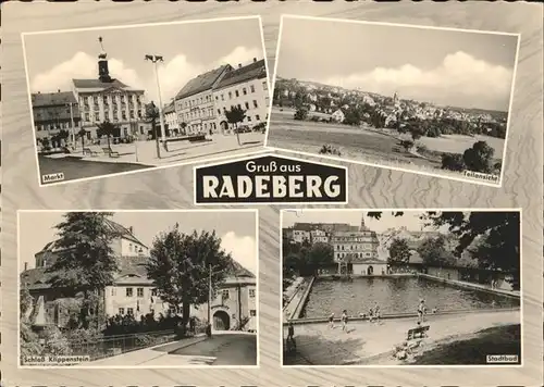 Radeberg Sachsen Schloss Kippenstein Stadtbad Kat. Radeberg