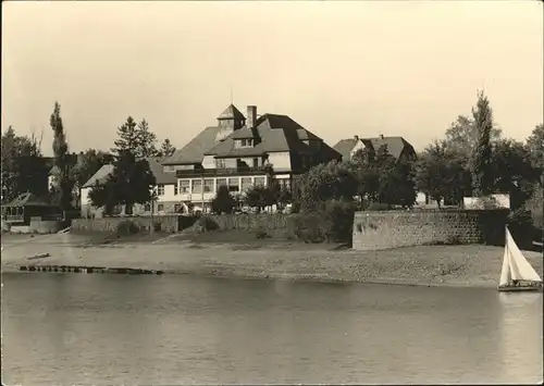 Paulsdorf Dippoldiswalde HO Hotel Haus Seeblick Segelboot Kat. Dippoldiswalde