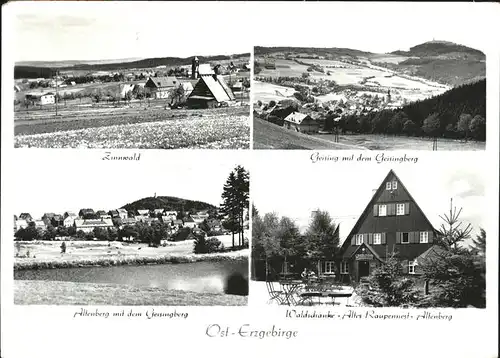 Zinnwald-Georgenfeld Geising Waldschenke Altes Raupennest Altenberg Kat. Altenberg