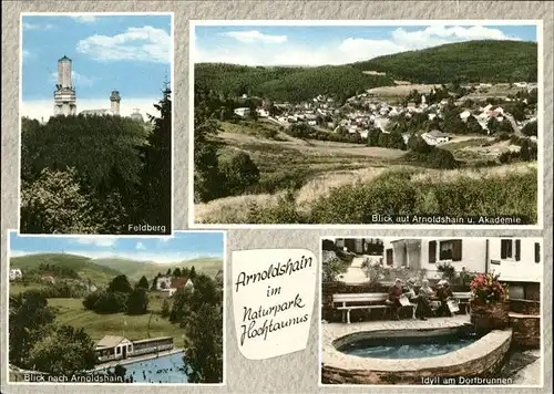 Arnoldshain Feldberg Dorfbrunnen Akademie Kat. Schmitten