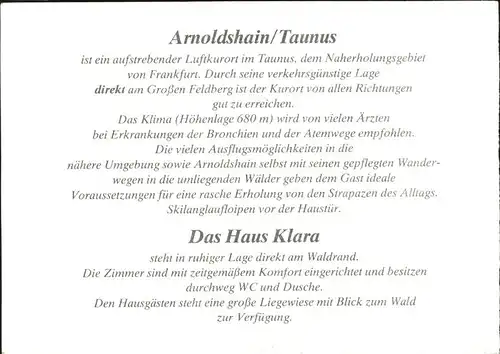 Arnoldshain Haus Klara Kat. Schmitten