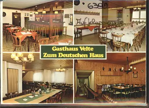 Neu-Anspach Gasthaus Velte Zum Deutschen Haus Auklappkarte Kat. Neu-Anspach