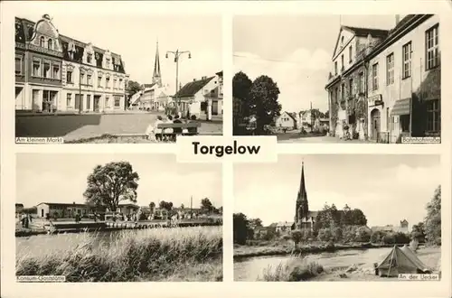 Torgelow Am kleinen Markt An der Uecker Bahnhofstrasse Kat. Torgelow