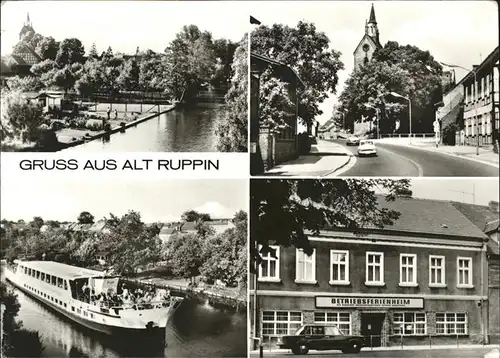 Altruppin Betriebsferienheim Fahrgastschiff Kat. Neuruppin