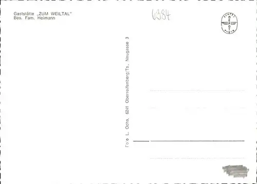 Dorfweil Gaststaette Zum Weiltal Kat. Schmitten