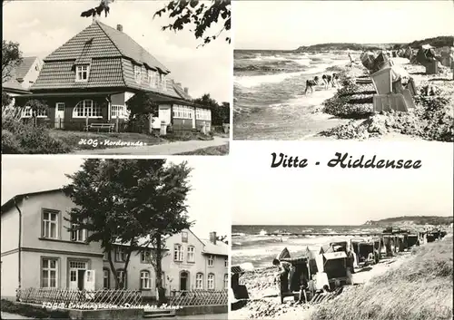 Vitte HOG Norderende FDGB Erholungsheim Deutsches Haus Kat. Insel Hiddensee