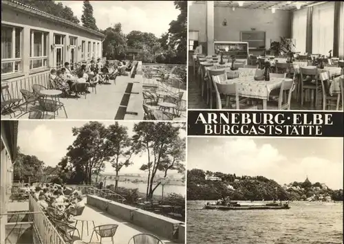 Arneburg Burggaststaette Elbe Kat. Arneburg