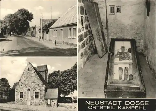 Neustadt Dosse 700jaehrige Wehrkirche Gruft Ritter von Kahlbutz Kat. Neustadt Dosse