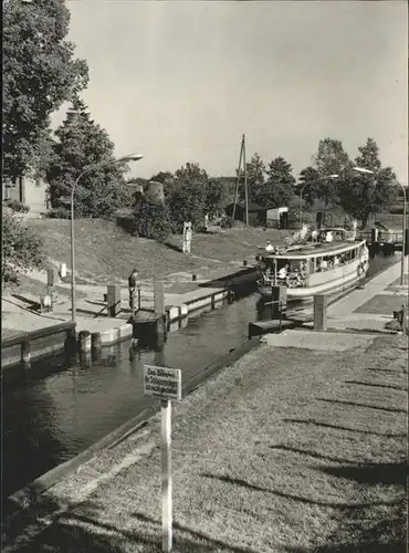 Canow Schleuse Faehre Kat. Wustrow Wesenberg