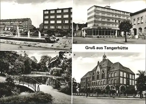 Tangerhuette Rosa Luxemburg Strasse Ernst Thaelmann Strasse Stadtpark Wilhelm Wundt Schule Kat. Tangerhuette