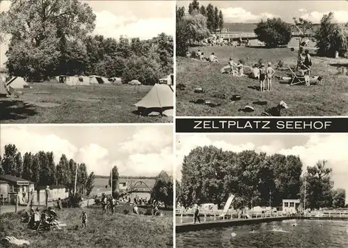Seehof Schwerin Zeltplatz Badesteg Schweriner See Kat. Seehof Schwerin