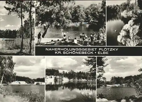 Ploetzky Naherholungsgebiet Giselasee Kleiner Waldsee Silbersee Kolumbussee Koengissee Edersee Kat. Ploetzky