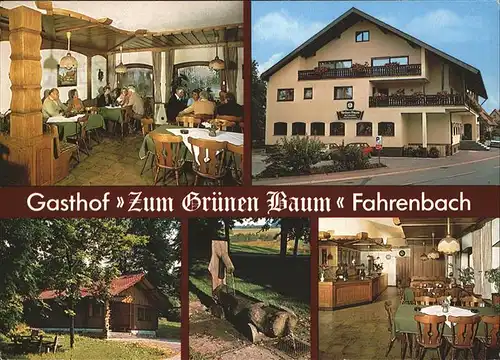 Fahrenbach Baden Gasthof Pension Zum Gruenen Baum Kat. Fahrenbach