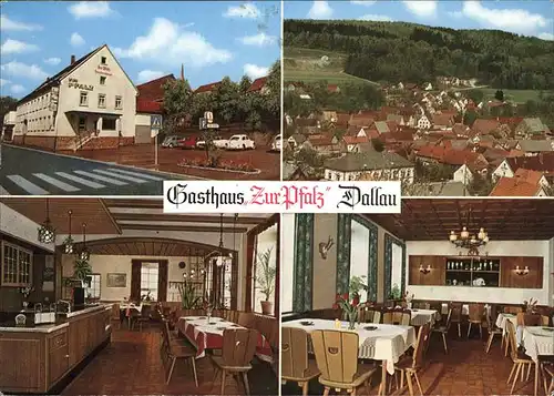Dallau Gasthaus Zur Pfalz Kat. Elztal