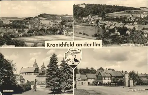 Kranichfeld Ilmbruecke Oberschloss Niederburg Kat. Kranichfeld