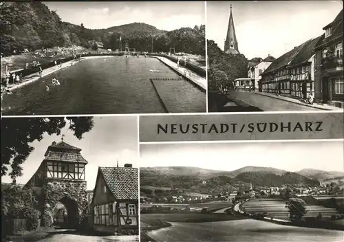 Neustadt Harz Schwimmbad Kat. Neustadt Harz