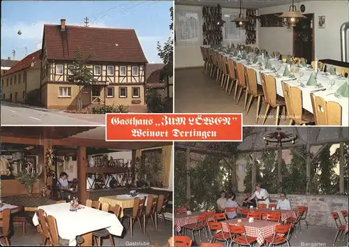 Dertingen Gasthaus zum  Loewen Kat. Wertheim