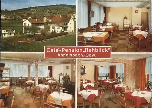 Annelsbach Cafe Pension Rehblick Kat. Hoechst i. Odw.