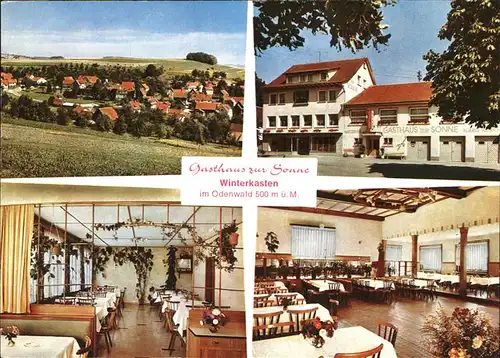 Winterkasten Lindenfels Gasthaus zur Sonne Kat. Lindenfels