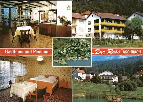 Aschbach Odenwald Gasthaus Zur Rose Kat. Wald-Michelbach