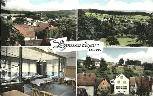 Bonsweiher Gasthaus zur Quelle Kat. Moerlenbach