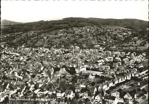 Hemsbach Bergstrasse Fliegeraufnahme Kat. Hemsbach