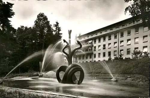 Winterkasten Lindenfels Eleonorenklinik Brunnen Kat. Lindenfels