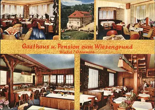 Winkel Odenwald Gasthaus Pension zum Wiesengrund Kat. Lindenfels