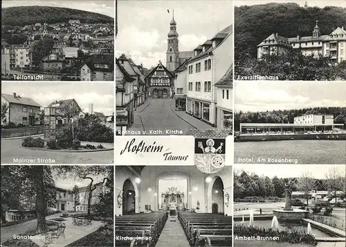 Hofheim Taunus Hotel am Rosenberg Exerzitienhaus Sanatorium Kat. Hofheim am Taunus