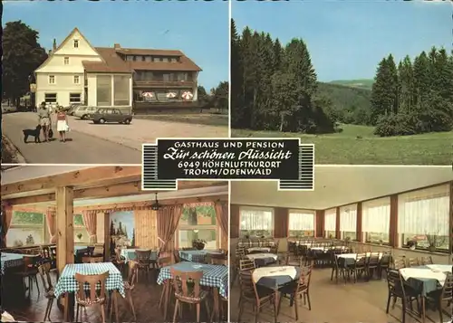 Tromm Odenwald Gasthaus Pension Zur Schoenen Aussicht Familie Keil Kat. Grasellenbach